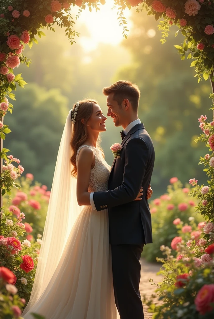 a wedding couple