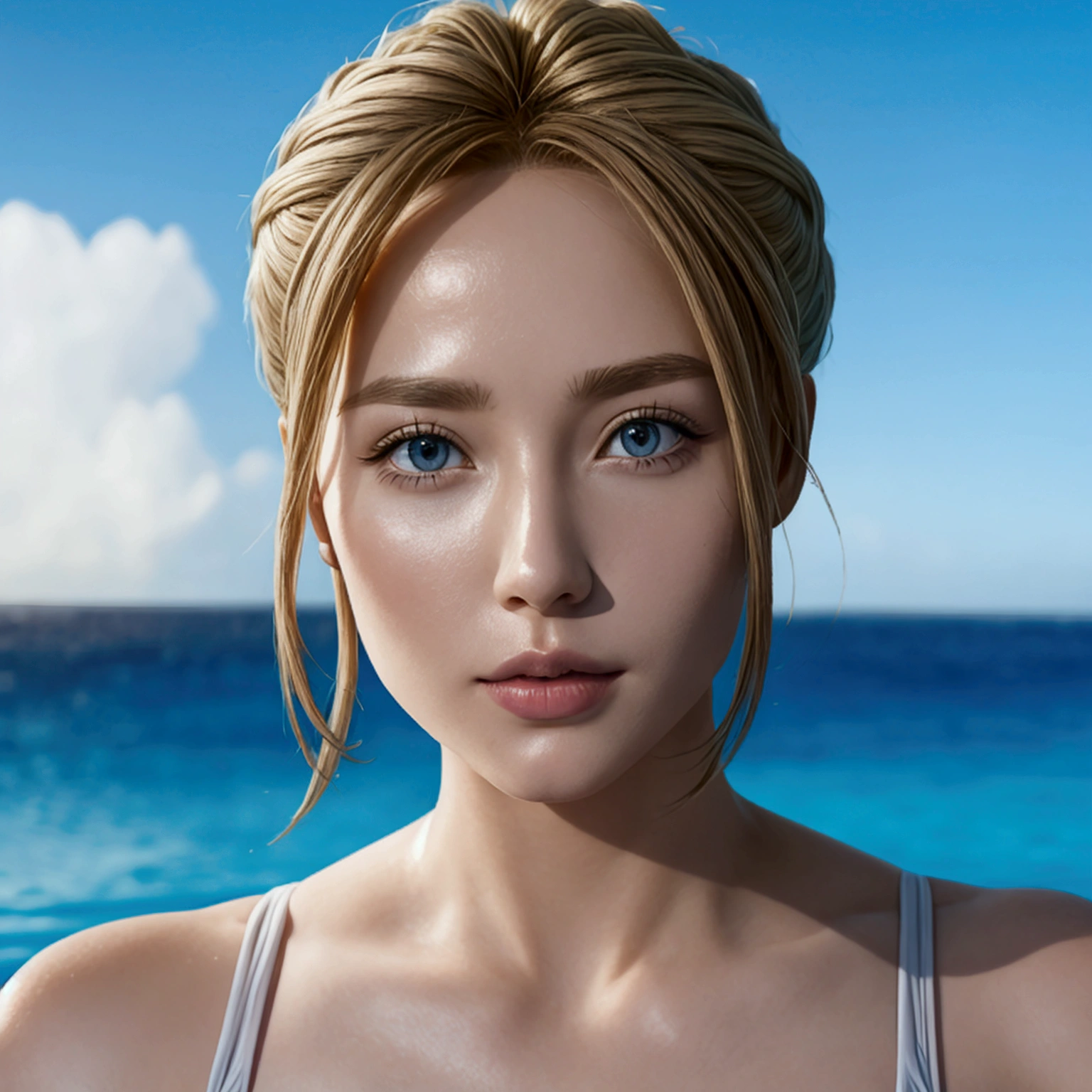 Baldanddy,In a swimsuit