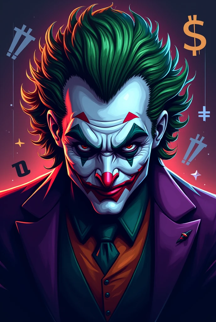 Logo brand central bank of money bitcoin dollar games virtual Joker