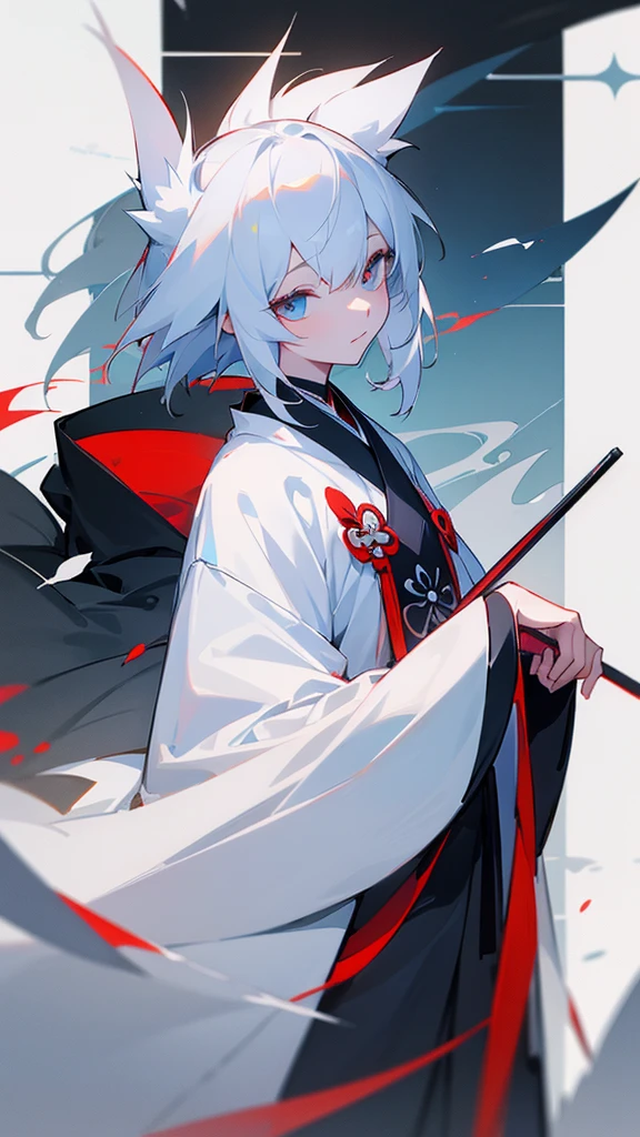 Someone is playing a game using photos from their phone, From Arknights, trending on artstation Pixiv, White fox, onmyoji, by Kamaguruka, No type, Pixiv daily ranking, trending on Pixiv, Zerochan Art, The Detailed Art of the Onmyoji, featured on Pixiv, Pixiv