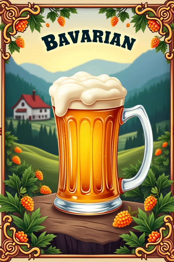 Bavarian beer is cool for a poster 