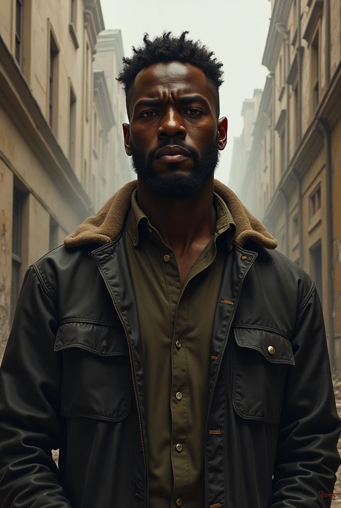 a black man who is the victim of racism