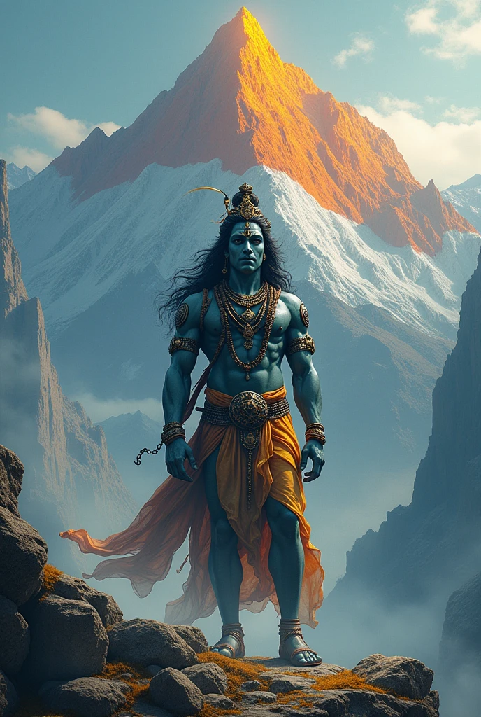 Mahakal with tiranga mountan and Mahakal group name