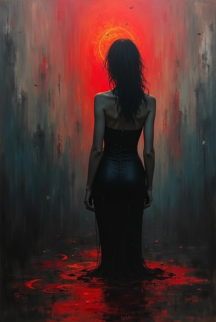 loneliness(Art inspired by Bill Sienkiewicz). oil painting)