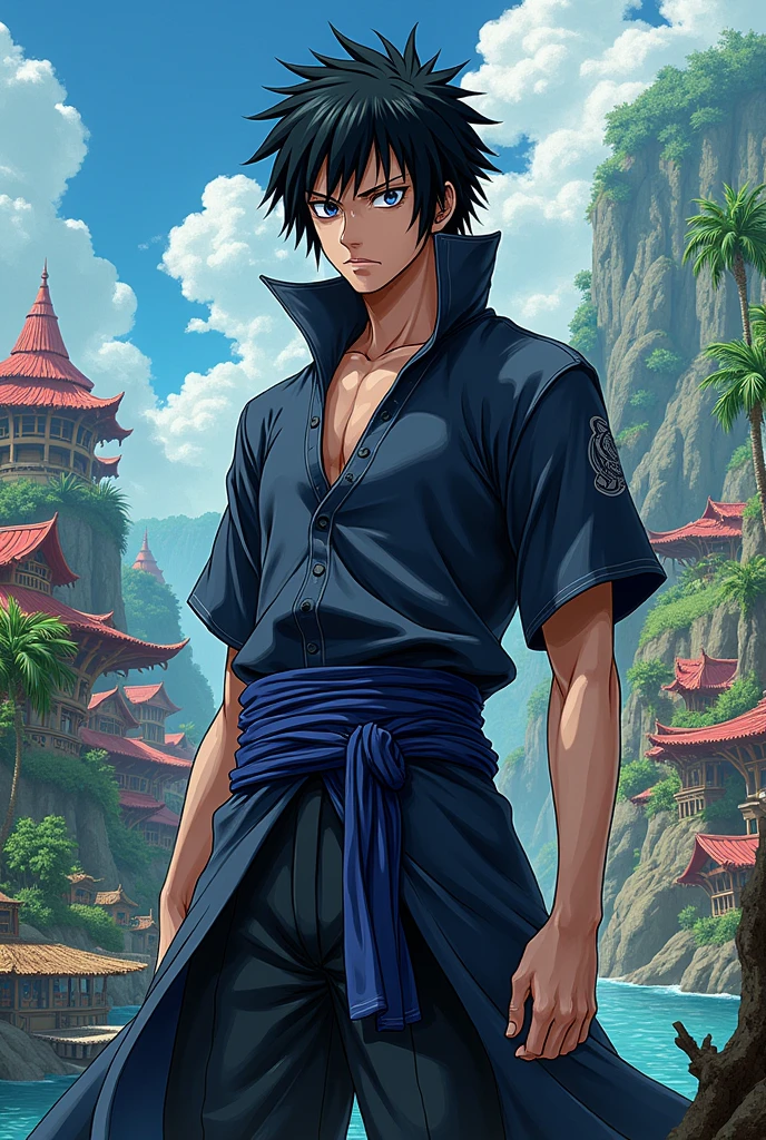sasuke in one piece style