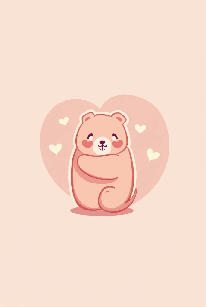 Create a logo for me, My favorite color is pink, I am a good friend, very affectionate, 