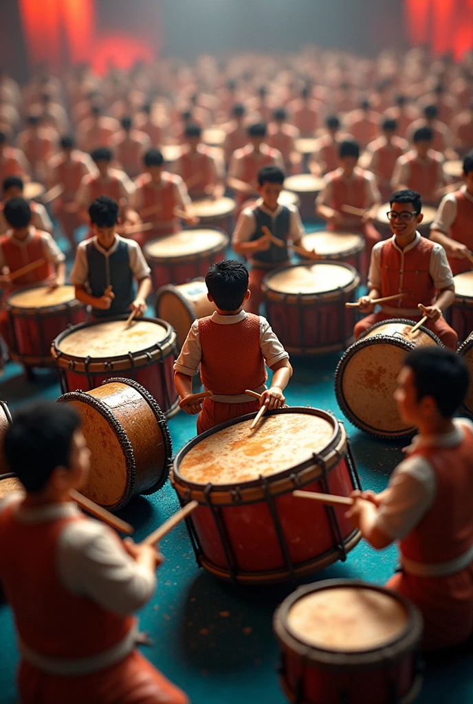 Many drums