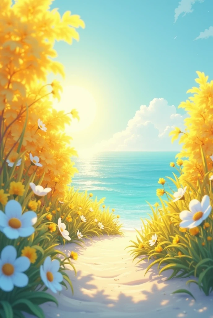 Color palette.

    - Deep yellow (#F7DC6F)
    - Light blue (#87CEEB)
    - White (#FFFFFF)
