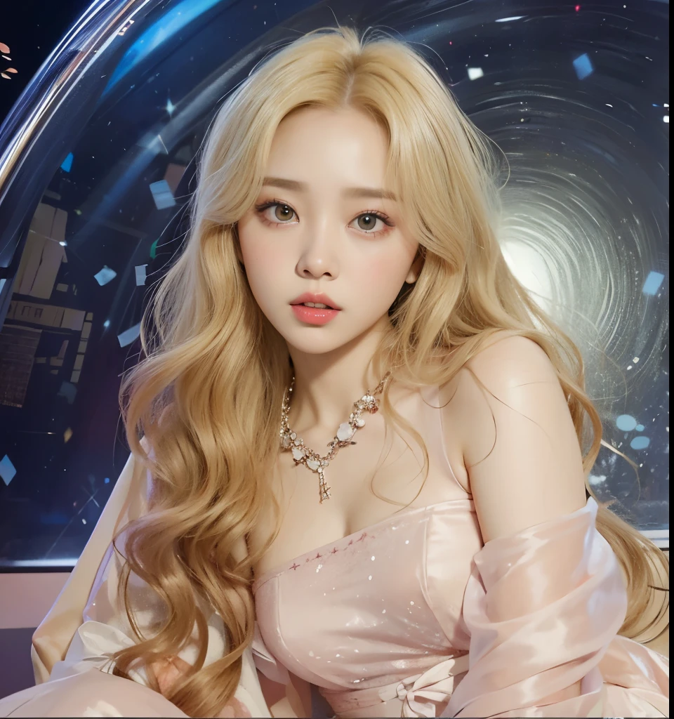 Chica de Araffe con un vestido rosa posando para una foto, sol yunjoo, Lalisa Manobal, retrato de jossi de blackpink, parque roseanne de blackpink, aparcar desde-min, heonhwa choe, taken in the early 2020s, jaeyeon nam, lee ji-eun, lee ji - eun, TaeJune Kim