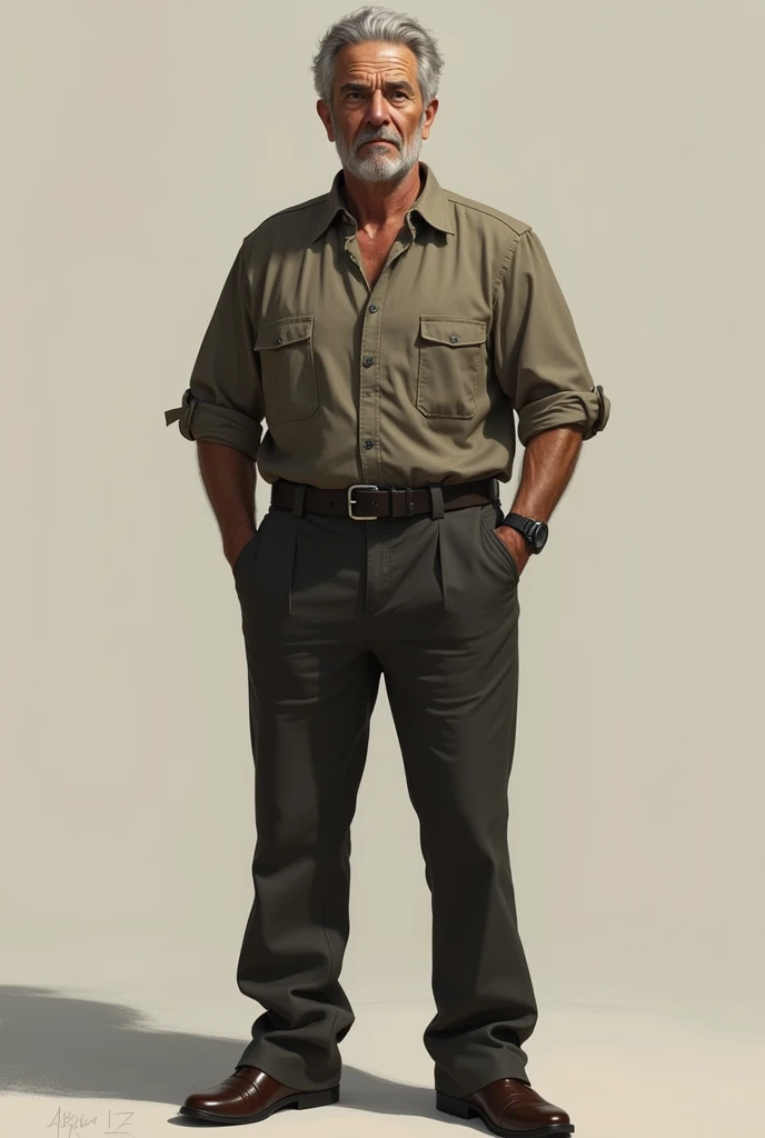 A 40 year man Standing