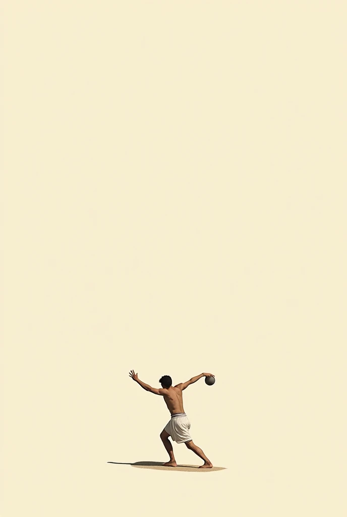Various Discus Throwing Ancient Greece Minimalist