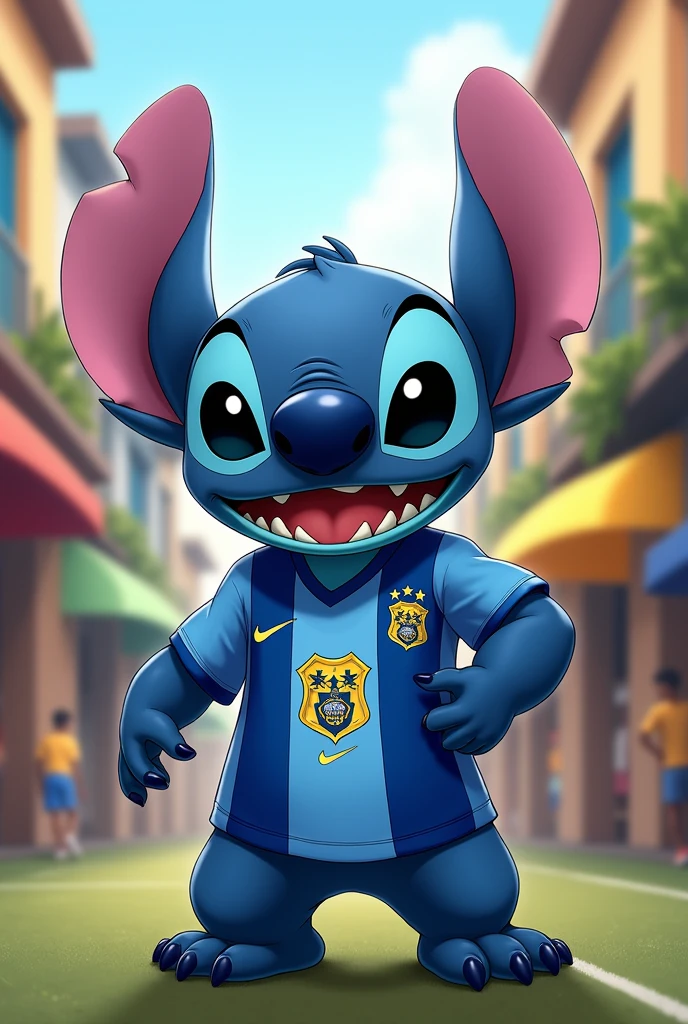 Stitch with the Cruzeiro Sports Club shirt