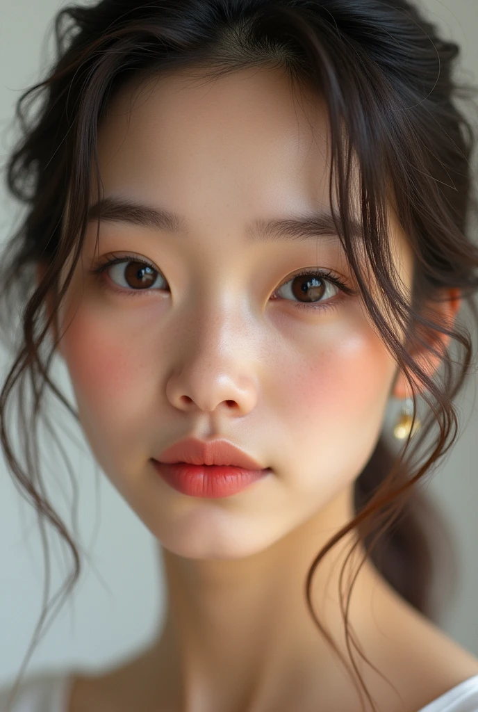 Heart-shaped face Brows with a soft, natural arch are ideal for balancing a wider forehead and narrower chin.. Try to keep the thickness uniform throughout the arch..