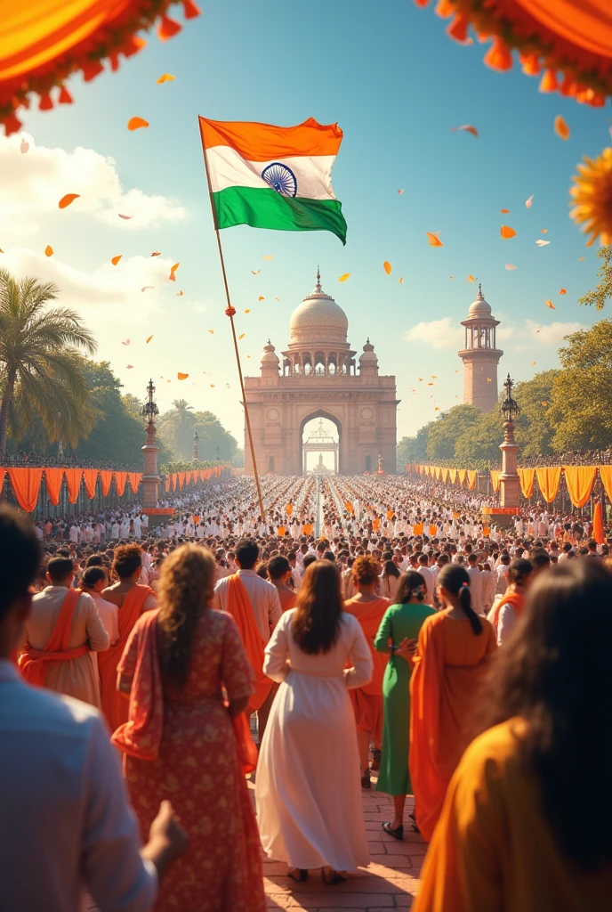 Indis celebrating 76 th independence