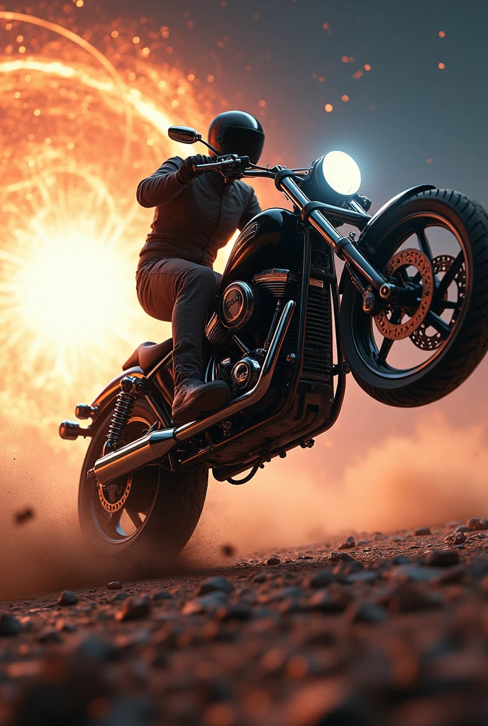 Wheelie on pulsar 150