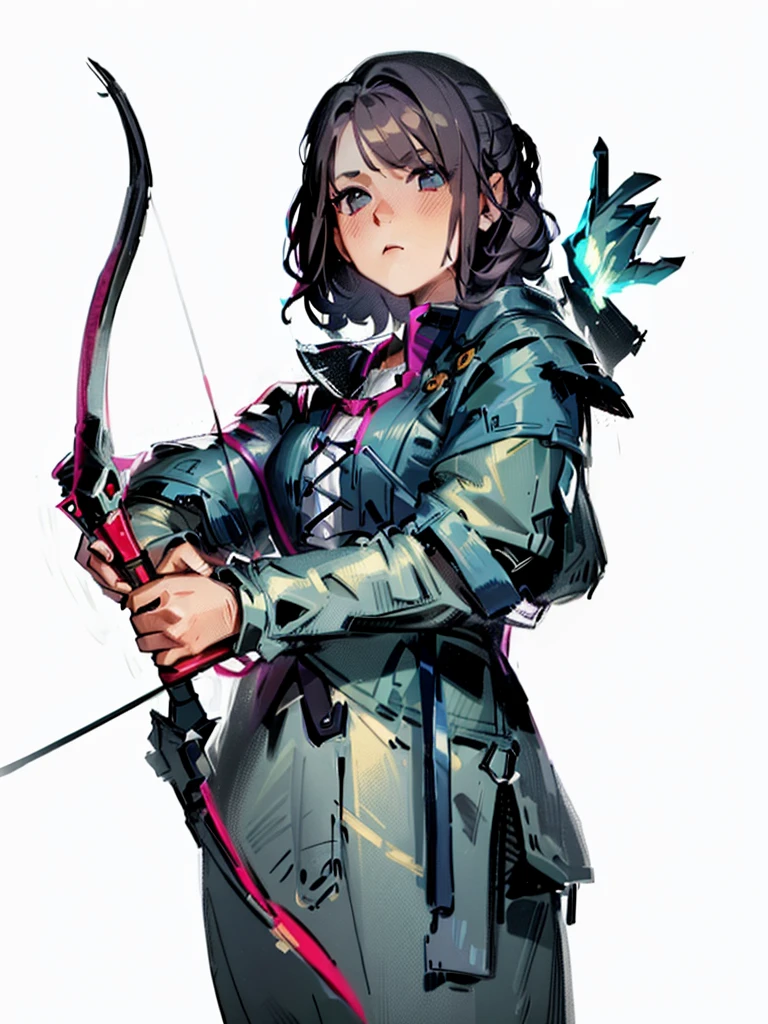 (Masterpiece artwork, best qualityer: 1.2), 1girl, Adolescent microdislocation, Coral Grey Action Hair Up, Back spring shirt, from beside, concept character art, portraite, very coherent, 4 mil, detailded, trending in artstation, hard disk, realisitic, bokeh, Digital illustration by Rossdraw, detailded, 4 mil, amazing detail, Digital