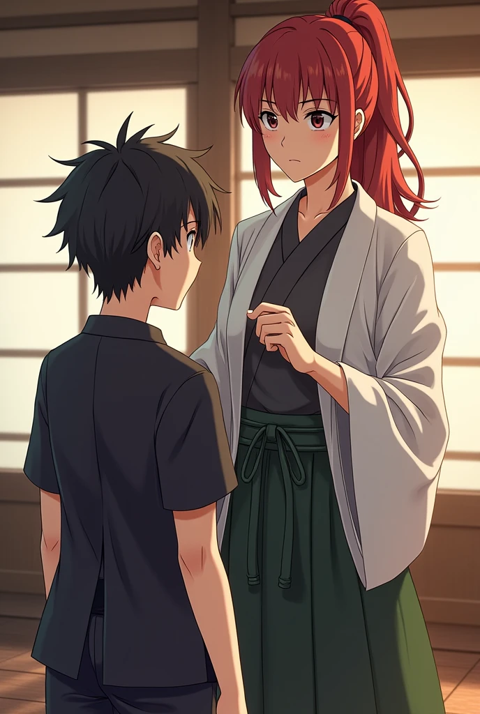 Yuuji Itadori as female sensei to male young gojo satoru