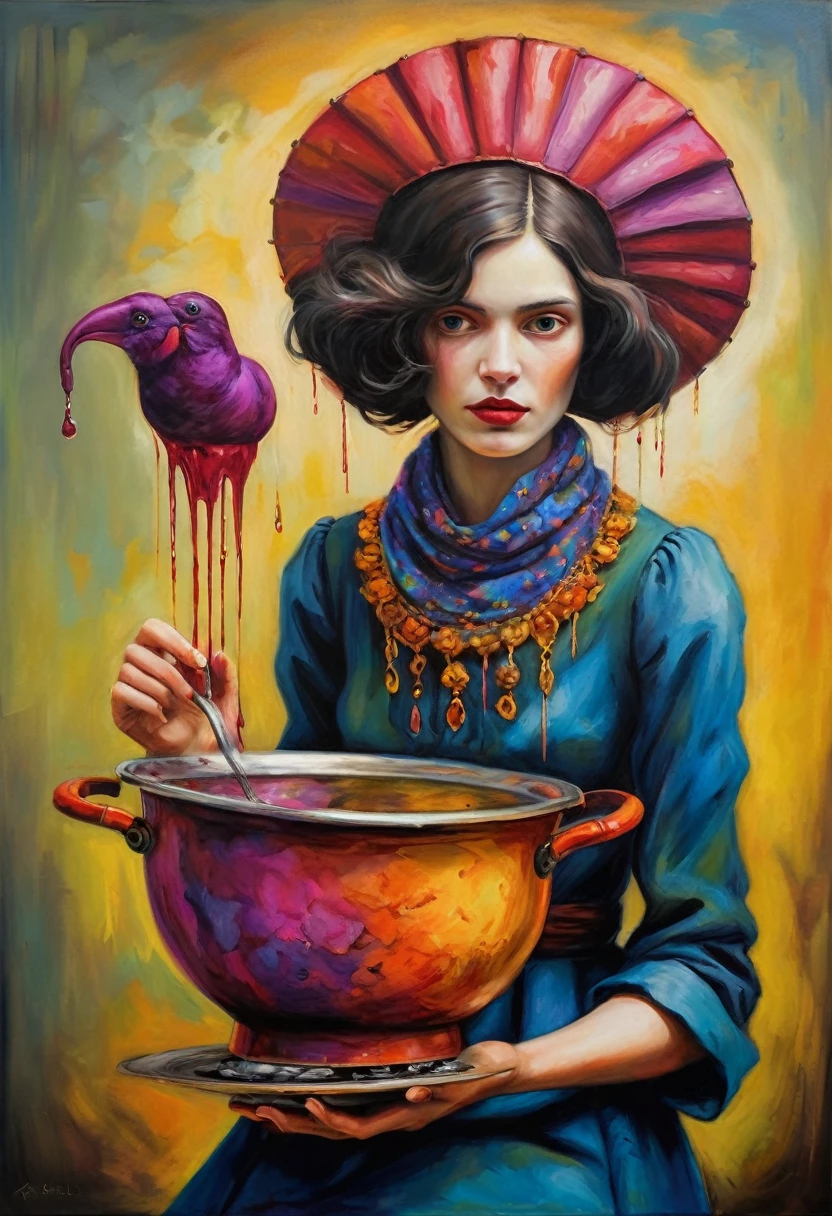 (Artistic Masterpiece of Romantic Life) ( (Themed Art of Life) ( (Conceptual Art) (NFT Exclusive) (Fauvism Work) ()”) Where visual poetry transcends traditional boundaries and embraces the dynamic interplay between creativity and technology Takes),dripping paint,darkart,style, in the style of esao andrews