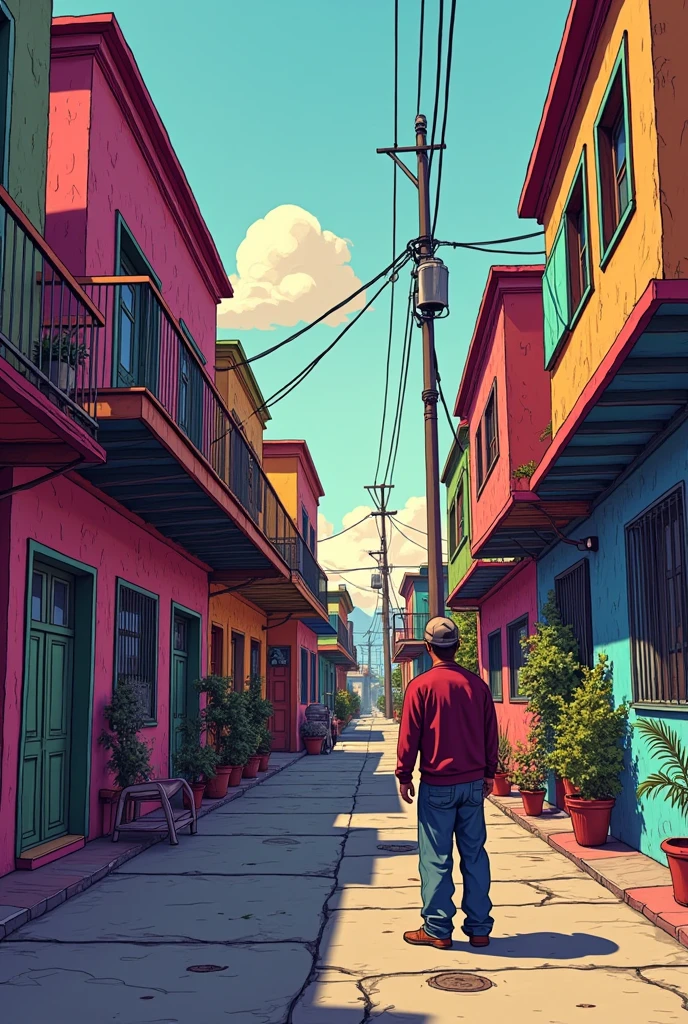 subject, GTA 5 style illustration, animated cartoon, colourful drawing, vivid colors favela