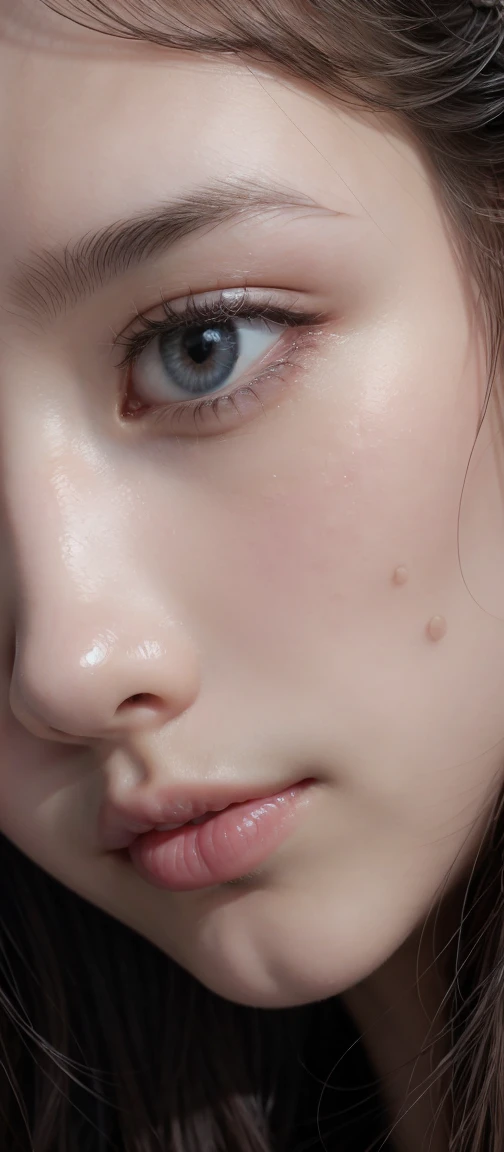 masterpiece、Detailed Lips Photo、Detailed portrait、Extreme close up on lips、Glossy lips、Moist breath、White Breath