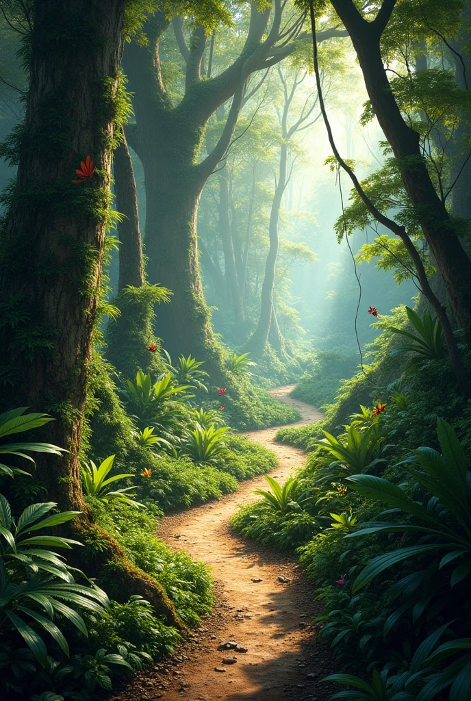 trail in the Amazon rainforest