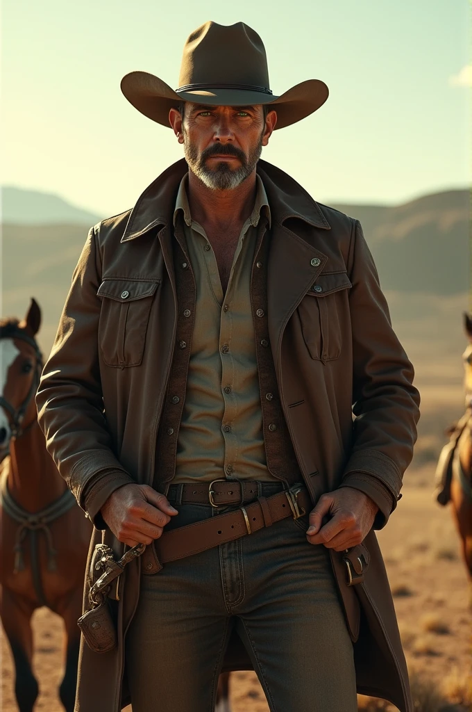 Western, green eyes