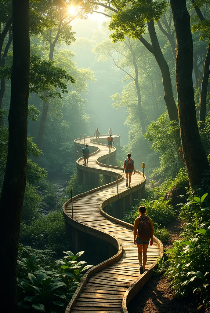modern trail in the amazon