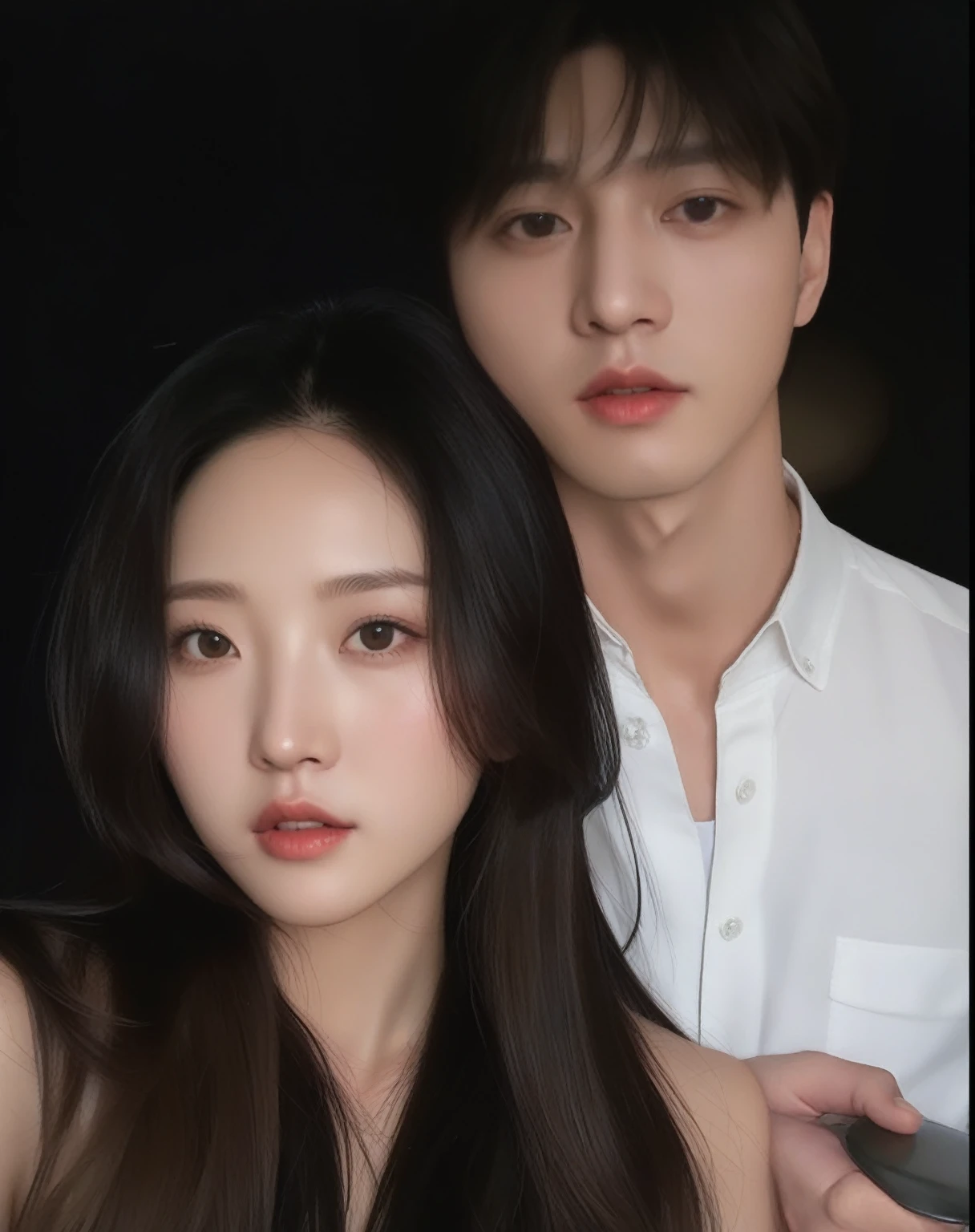 high qualiy, photo realist, korean couple 