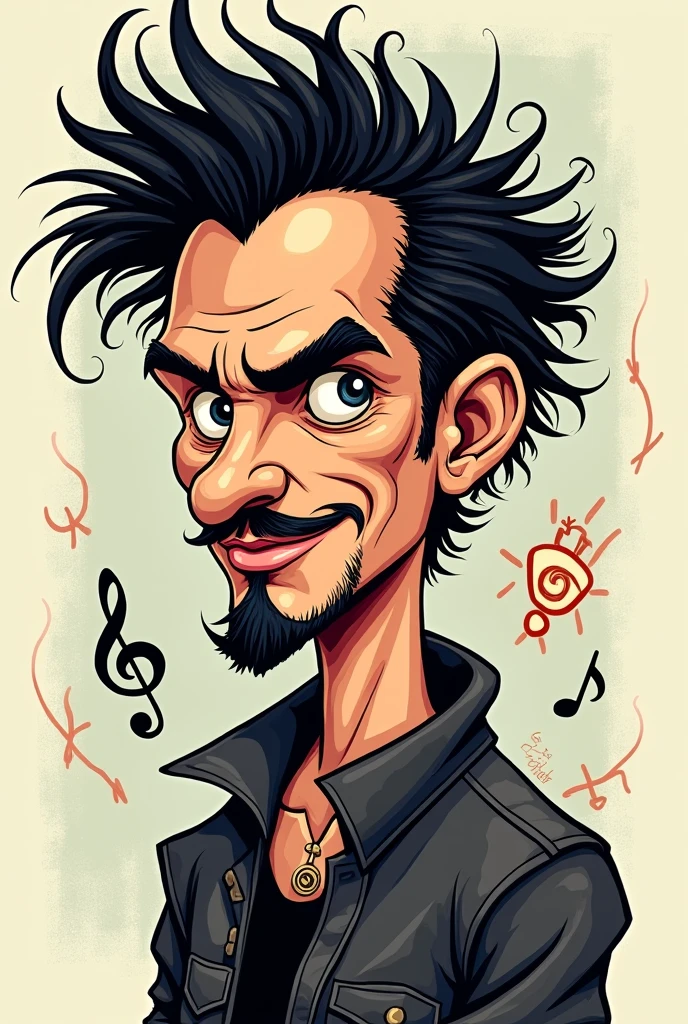 Serj Tankian From system of down drawn to cartoon