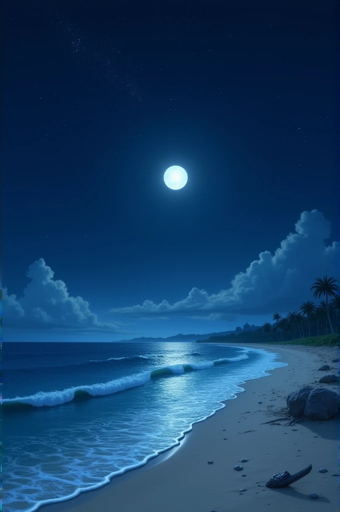 Beach side at noght