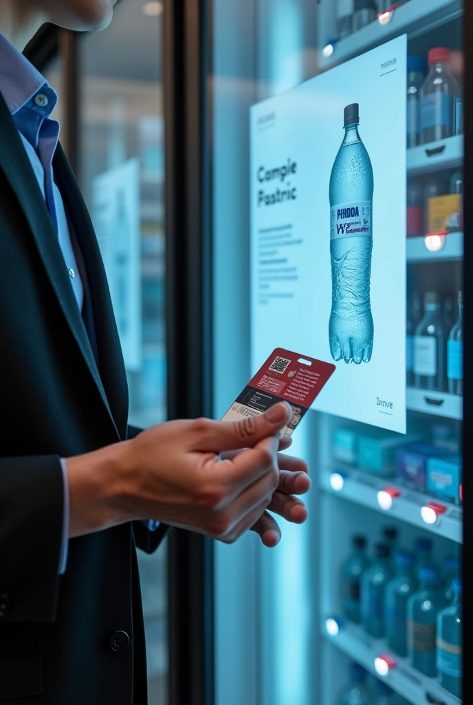 Step 1: 
- Use the ID card pre-installed in the student card to swipe on the screen (The card is equipped with an electronic chip so it can be easily swiped when kept in a wallet.).
- Wait for the screen to display your personal information and then select &quot;remove plastic bottle&quot;