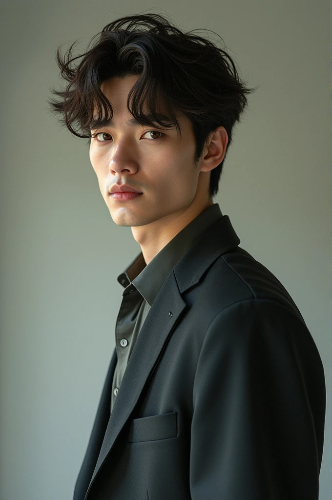 Man of 1.78, dark brown broken hair, white skin color, hazel eyes, incredible beauty
