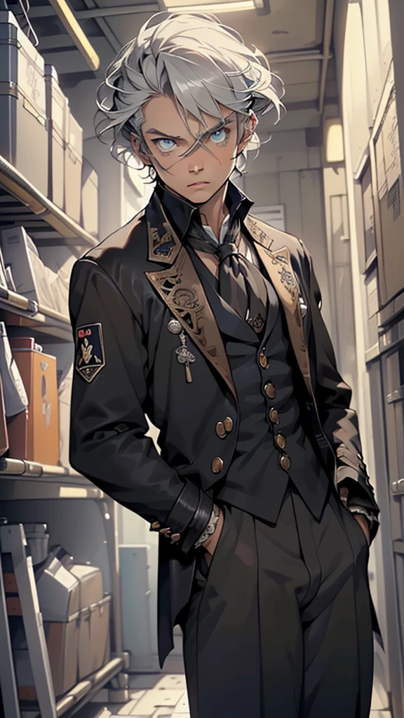 ((((ludwig van beethoven)))), musical genius,,man:1.5,1 man,(((1man))),((mature man)),60 years old,mature man,robust build, broad forehead,
(((male gender:1.5,male focus))),
(((Beethoven hair style, gray hair))),(((lustrous skin:1.5,bright skin: 1.5,skin tanned,shiny skin,very shiny skin,shiny body,illuminated skin))),(((blue_eyes:1.2))),intricate eyes,beautiful detailed eyes,symmetrical eyes,((man chest)),(((detailed face))),
(((Worn tailcoat, collarless shirt, neckerchief, dark colored clothing, 18th century German clothing)),((bulge in pants)),
(dynamic pose:1.0),solo focus,((tense and sullen expression)),(centered,scale to fit dimensions,Rule of thirds),
indoor((Nazi bunker,room, dark bunker, swastika,depths of a steampunk bunker)),scenery:1.25,((intricate scenery)),
(Glossy steampunk ornaments),highres,sharp focus,(ultra detailed,extremely detailed),(photorealistic artwork:1.37),(extremely detailed CG unity 8k wallpaper),(((vibrant colors,vibrant theme))),(intricate),(masterpiece),(best quality),artistic photography,(photography taken by sldr),(intricate background),perfect rendered face,perfect face details,realistic face,photo realistic,((intricate detail)),(((realism))),