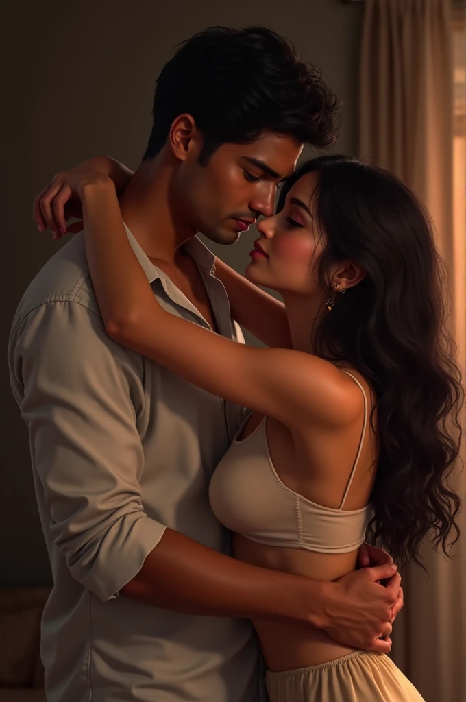 Hug breast mallu girl