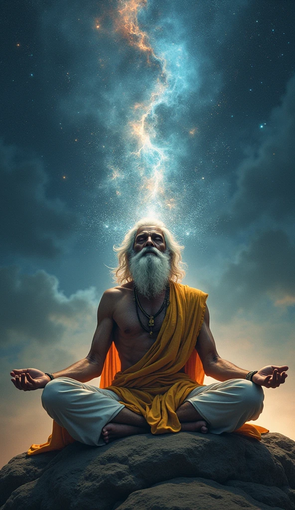 Indian sage Aghorananda gained knowledge of the mysteries of the universe.  Experienced ultimate emptiness and completeness.