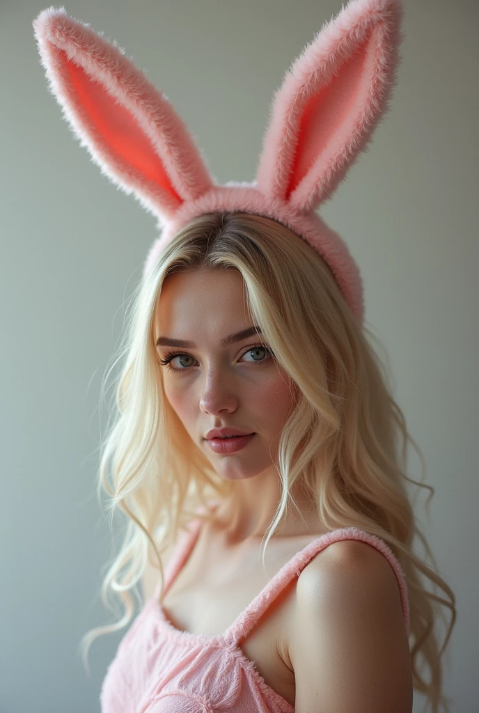 есть женщина with bunny ears и в розовой рубашке, with hare ears, Anna Nikonova, aka Newmilky, Ultra realistic cute bunny girl, wear cybernetic bunny ears, ayahausca, Catherine, with bunny ears, Bella Poarch, with long floppy rabbit ears, soft portrait shot 8k, Astri Lone