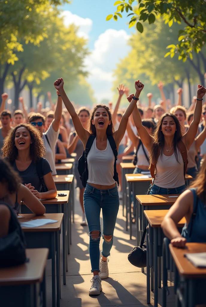 Reading tables are blank cause students are busy in doing protest.