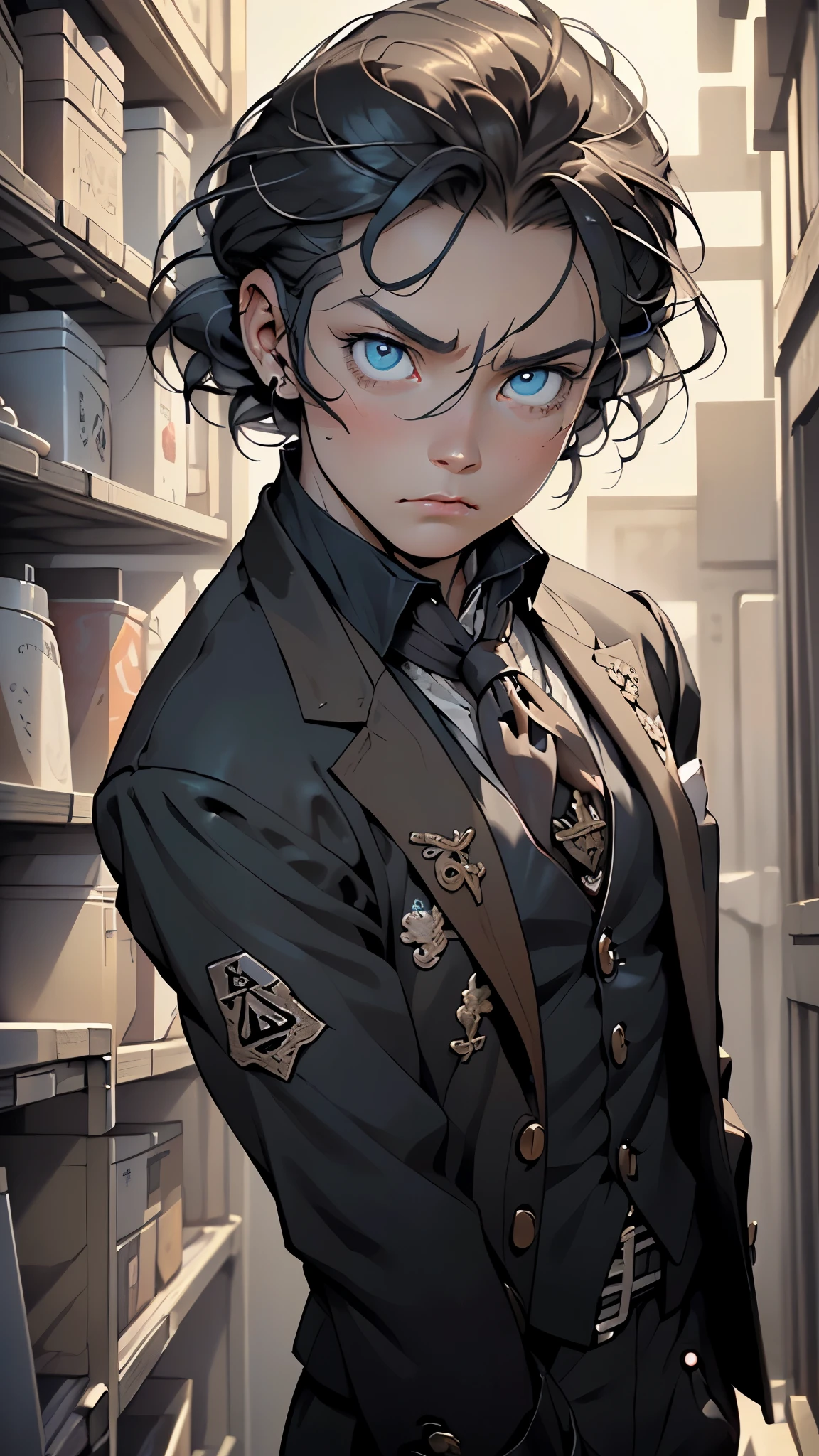 ((((ludwig van beethoven)))), musical genius,,man:1.5,1 man,(((1man))),((mature man)),60 years old,mature man,robust build, broad forehead,

(((male gender:1.5,male focus))),

(((Beethoven hair style, gray hair))),(((lustrous skin:1.5,bright skin: 1.5,skin tanned,shiny skin,very shiny skin,shiny body,illuminated skin))),(((blue_eyes:1.2))),intricate eyes,beautiful detailed eyes,symmetrical eyes,((man chest)),(((detailed face))),

(((Worn tailcoat, collarless shirt, neckerchief, dark colored clothing, 18th century German clothing)),((bulge in pants)),

(dynamic pose:1.0),solo focus,((tense and sullen expression)),(centered,scale to fit dimensions,Rule of thirds),

indoor((Nazi bunker,room, dark bunker, swastika,depths of a steampunk bunker)),scenery:1.25,((intricate scenery)),

(Glossy steampunk ornaments),highres,sharp focus,(ultra detailed,extremely detailed),(photorealistic artwork:1.37),(extremely detailed CG unity 8k wallpaper),(((vibrant colors,vibrant theme))),(intricate),(masterpiece),(best quality),artistic photography,(photography taken by sldr),(intricate background),perfect rendered face,perfect face details,realistic face,photo realistic,((intricate detail)),(((realism))),
