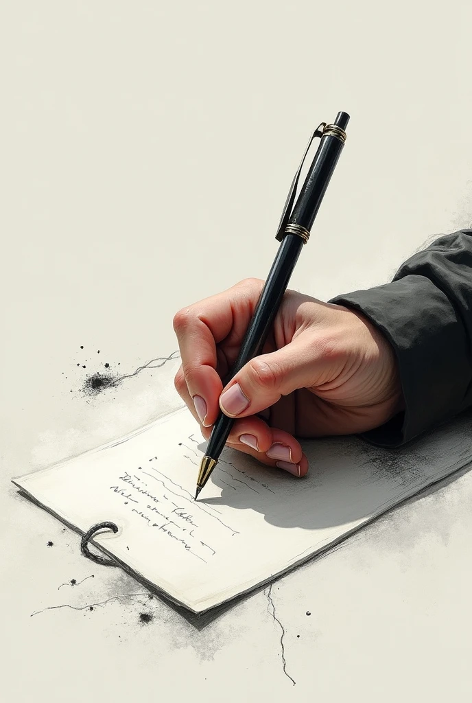 free flow of thoughts on pen and paper