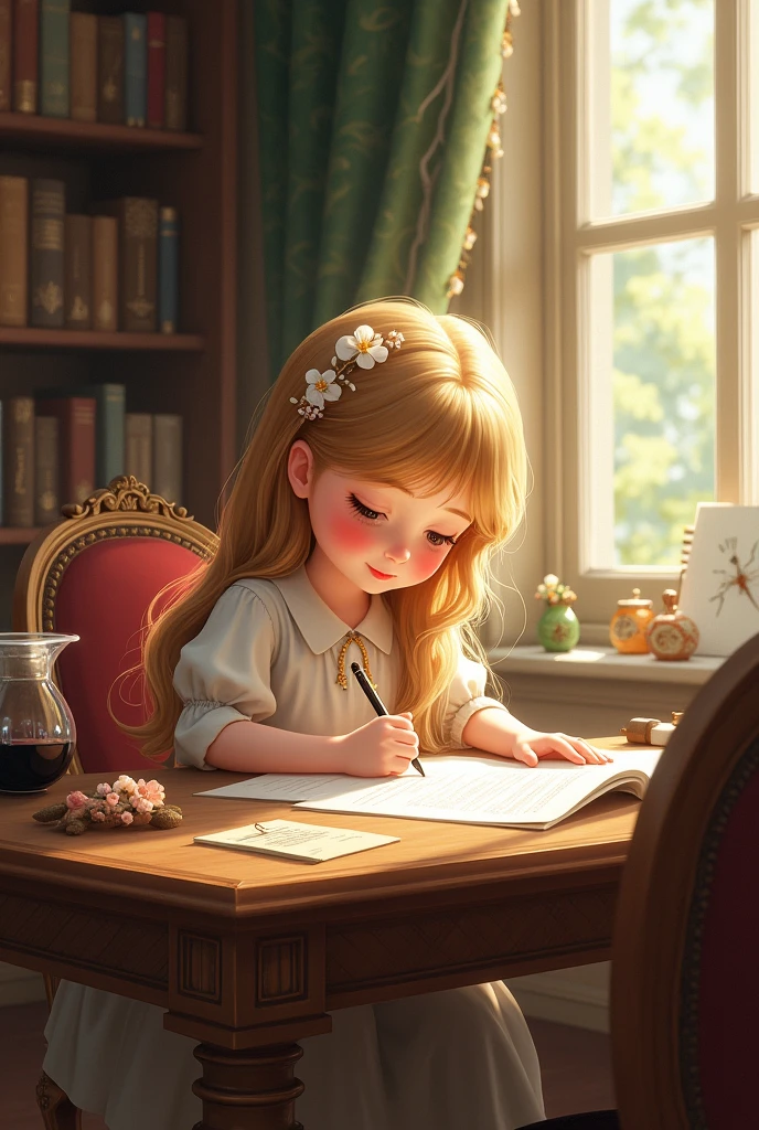 Creat A letter with girl 