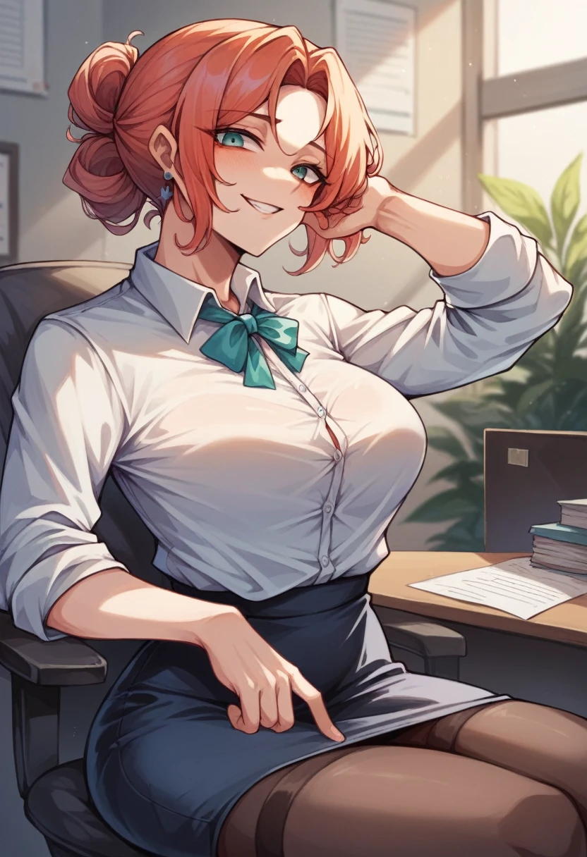 Roblox avatar attendant in office