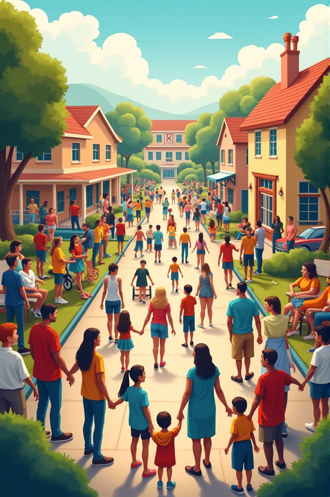 make a poster about good community