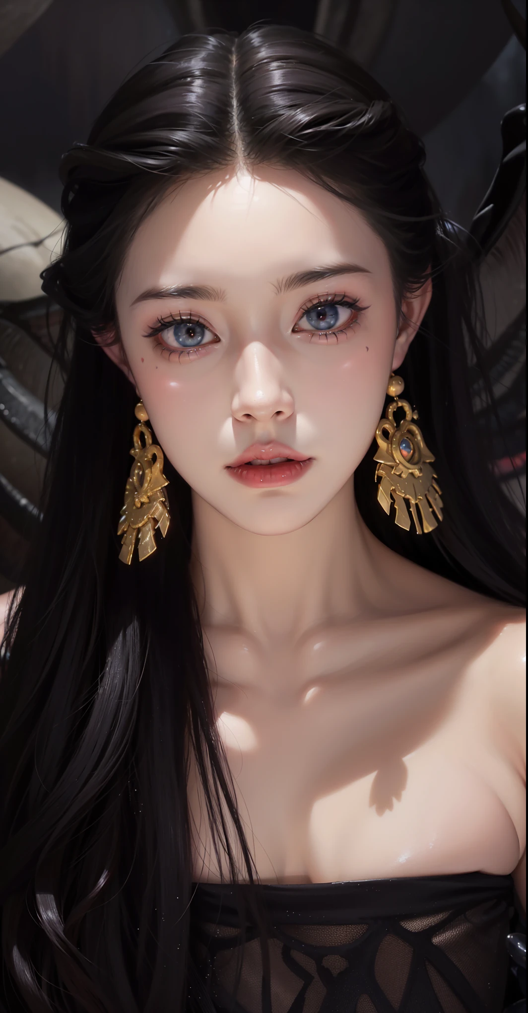 Detailed image quality,Pandora the Witch,wing, Succubus Theme,堕落Angel,Excellent,scary,Secret Terror,Tentacles,With eyes,Uncanny Valley Effect,Beast Blood Moon,skeleton,vampire,Hellfire,Dark Queen,Angel,magician magic witch,Angel,Eyes are blue(Pupils as deep as the starry sky),Gorgeous tattoo designs all over the body,Tattoo Queen,Succubus Queen,Gorgeous clothing,Tights,breasts symmetrical