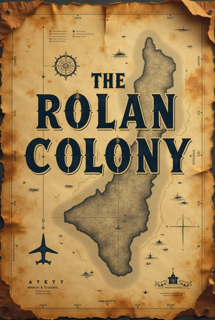 Feature a faded image of a historical map or a sketch of the Roan Colony, with bold, contrasting text to highlight the mystery