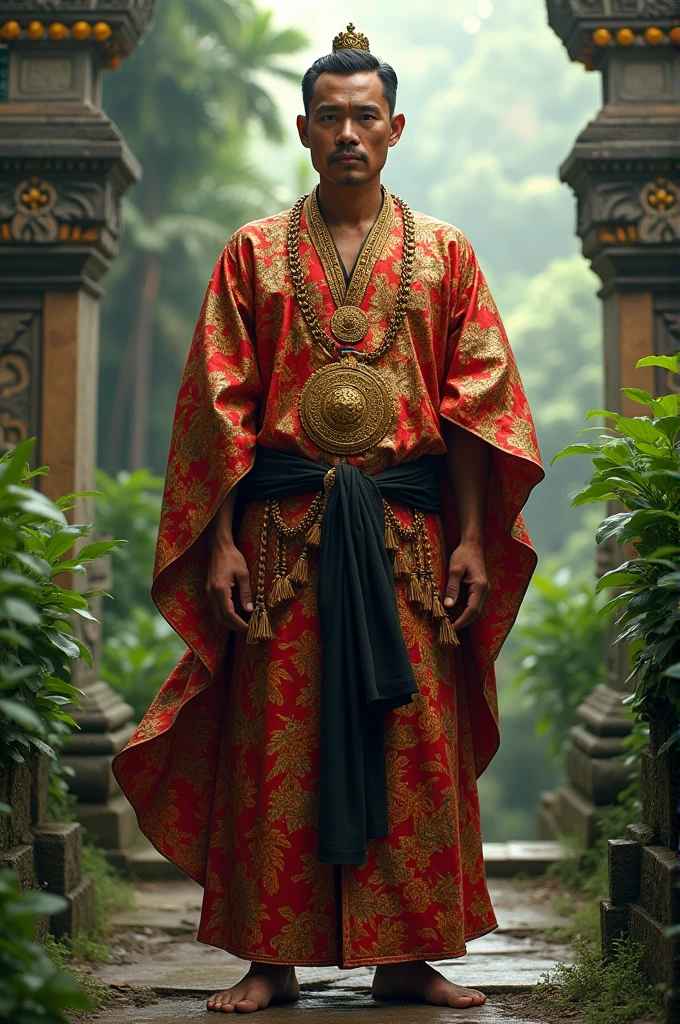 Bali king clothes dashing long shirt and black kamen 