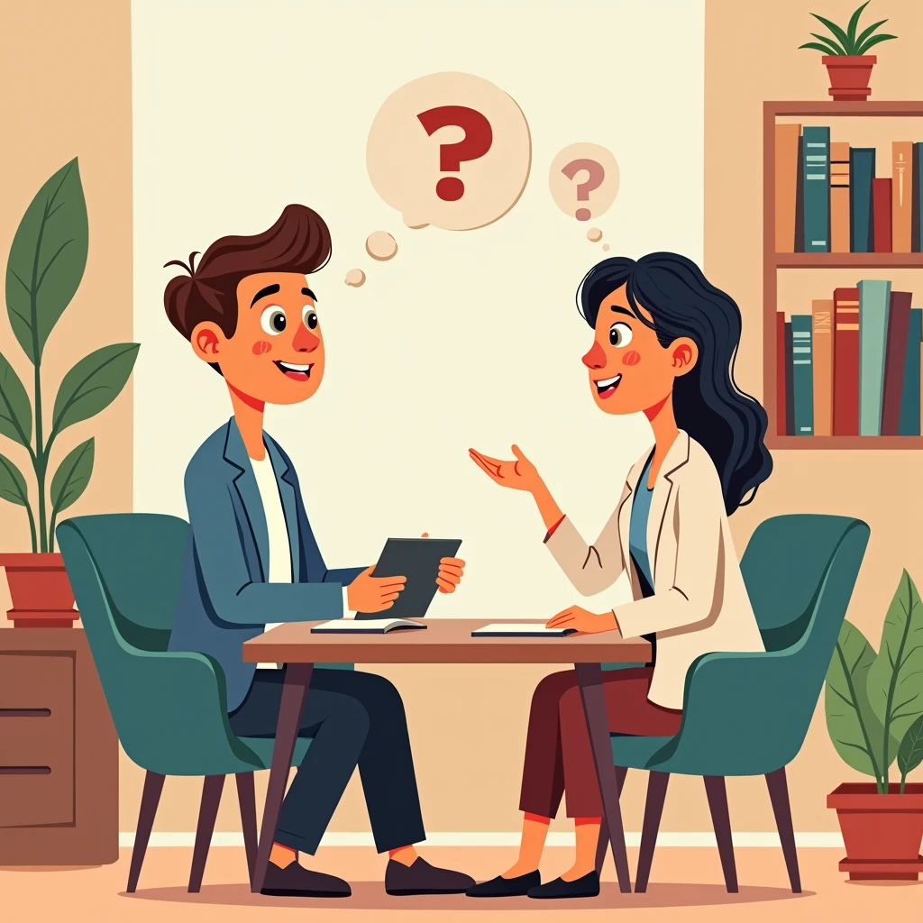 Animated cognitive behavioral psychology psychologist