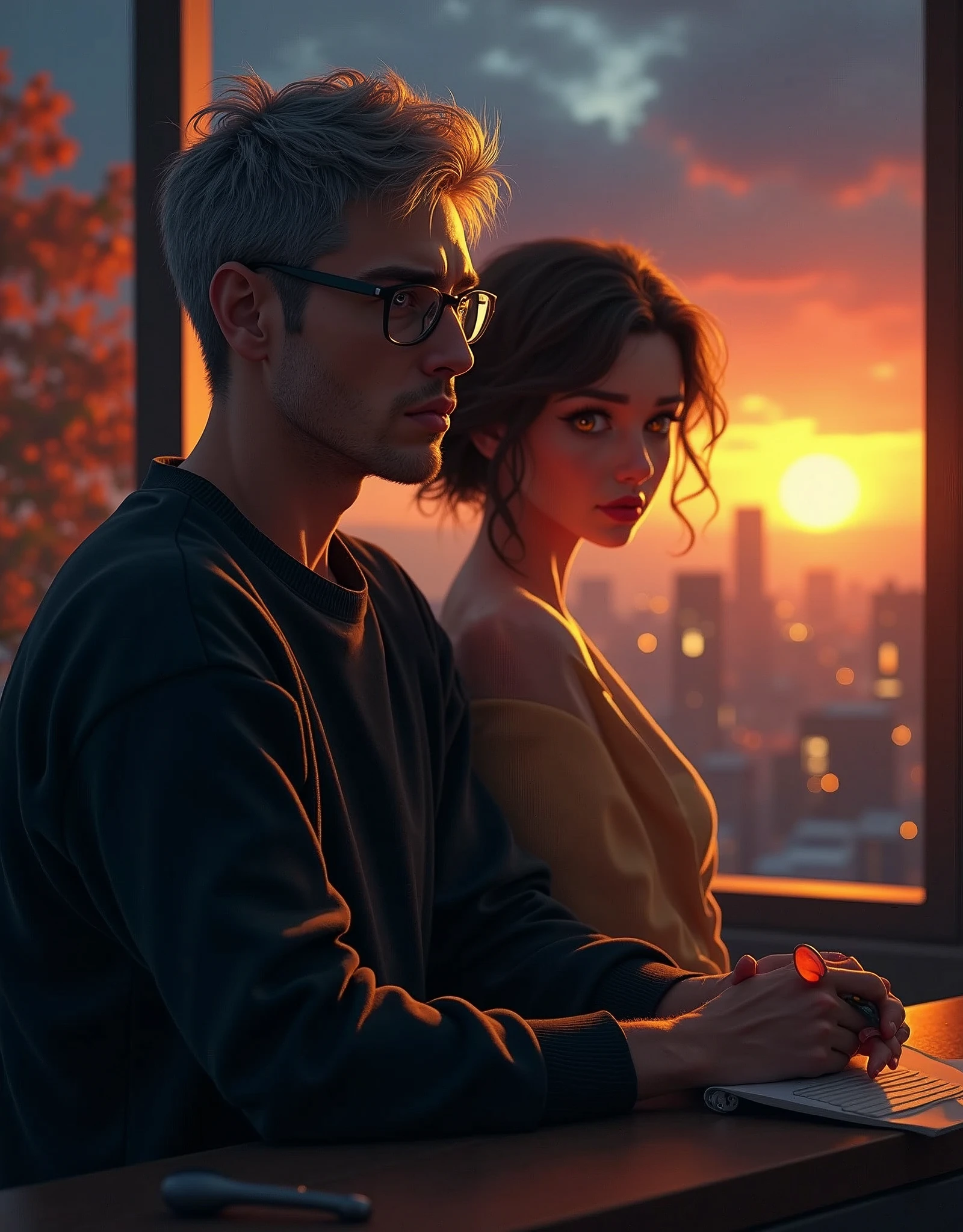 Realistic magic of a man with short, gray hair, wearing glasses, wearing a black sweatshirt, expression of fear, standing, setting of a night office, night buildings in the landscape through the window,a beautiful woman with agnes cecile style, sunset, massif design, autumn lights, detailed portrait, hyper realistic, photorealistic, 8k, masterpiece, detailed eyes and face, intricate details, atmospheric lighting, dramatic colors, cinematic lighting, dramatic shadows, warm tones, stunning landscape, dramatic sky, glowing sun, detailed foliage, vibrant colors, detailed textures, realistic skin, detailed clothing, beautiful autumn scenery,A tiny mouse heavy massif Fur, detailed fur texture, cute expressionsoft lighting, warm colors, natural environment, moss-covered rocks, lush greenery, magical forest scene, whimsical, enchanting,a smiling girl with short hair sitting on stairs, looking at the audience, outdoors in a village, full body, daytime, background with blue sky and temple, moody lighting, beautiful detailed eyes, detailed lips, longeyelashes, adorable, cute, vibrant colors, cinematic lighting, natural light, atmospheric, serene,sunset unparalleled glasse,(max best quality),(insane best details),(insane realistic),(insane masterpiece:1.2),ultra-detailed,(insane raw realistic:1.37),insane professional photorealistic,(insane photo-realistic:1.37),HDR,DSLR,studio lighting,ultra-fine real-life,sharp focus,physically-based rendering,extreme detail description,professional,vivid colors,portrait,concept art,hyperrealistic,highly detailed soldier's face,detailed eyes,detailed nose,detailed lips,longeyelashes,beautiful detailed face,russian soldier,kai'sa,winter,snowstorm,russian hat,sunglasses,beautiful soldier's salute,looking at viewer,winter war,high saturate,varies,multi,etc. --v 6 --s 1000 --c 20 --q 500 --chaos 100