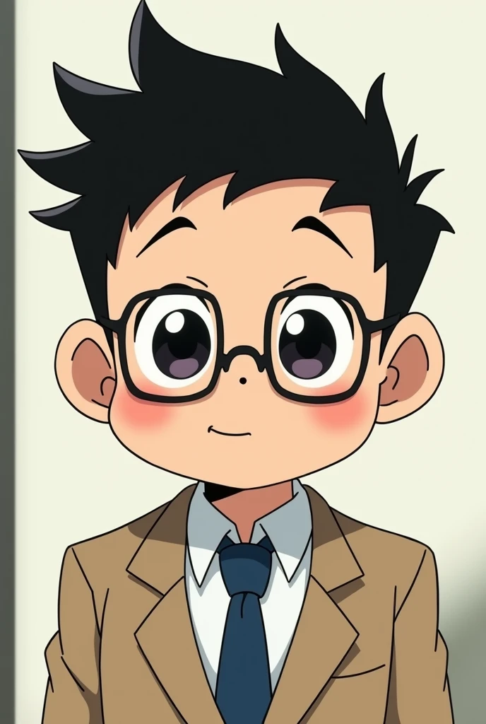 Shinchan HD pic in suit and glasses
