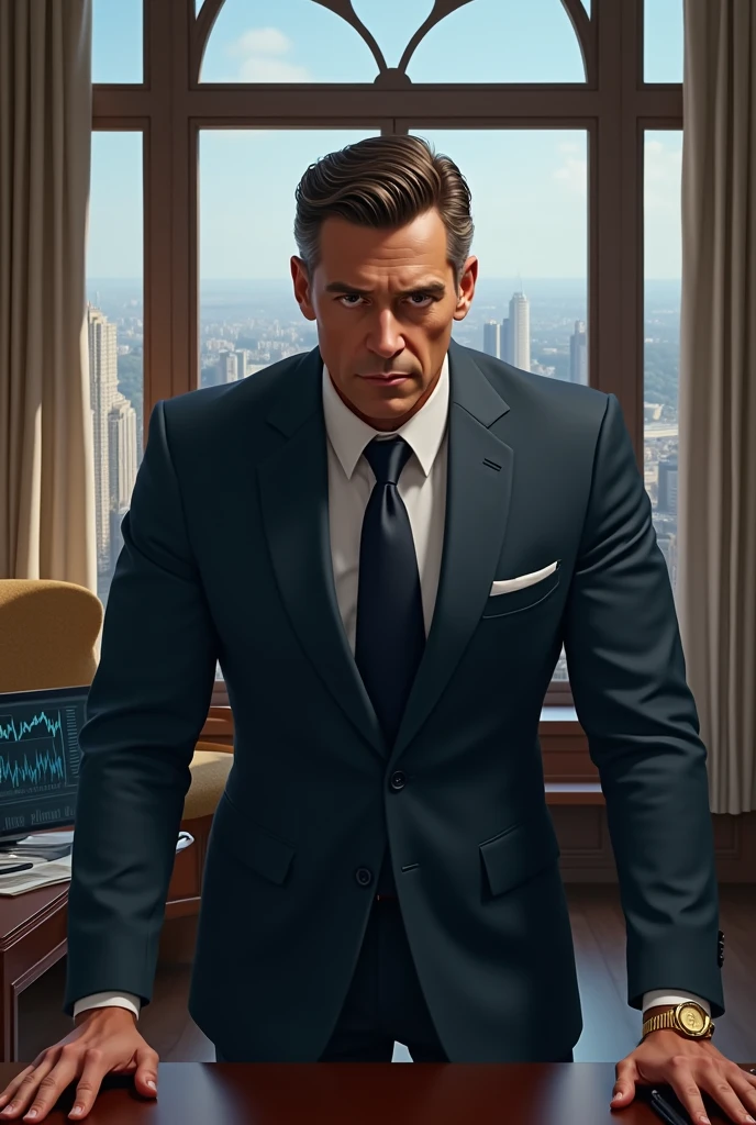 A man around money