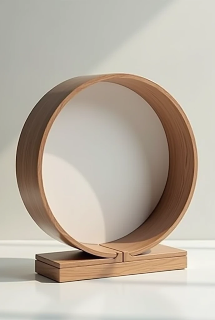 Round frame that opens and closes into a box to hold things

